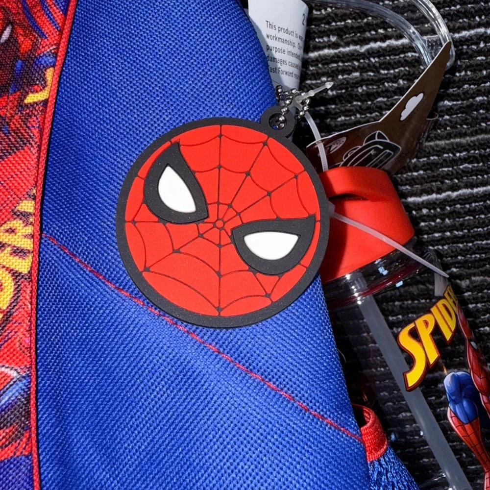 Marvel Spider-Man Backpack 5pc Set Kids NEW Backpack Lunch Headphones Bottle